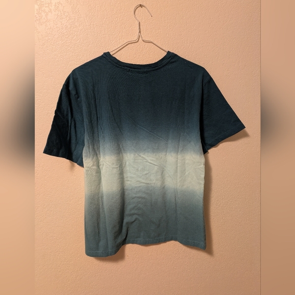 Zenana Men's Blue Ombre T-Shirt - Picture 2 of 4